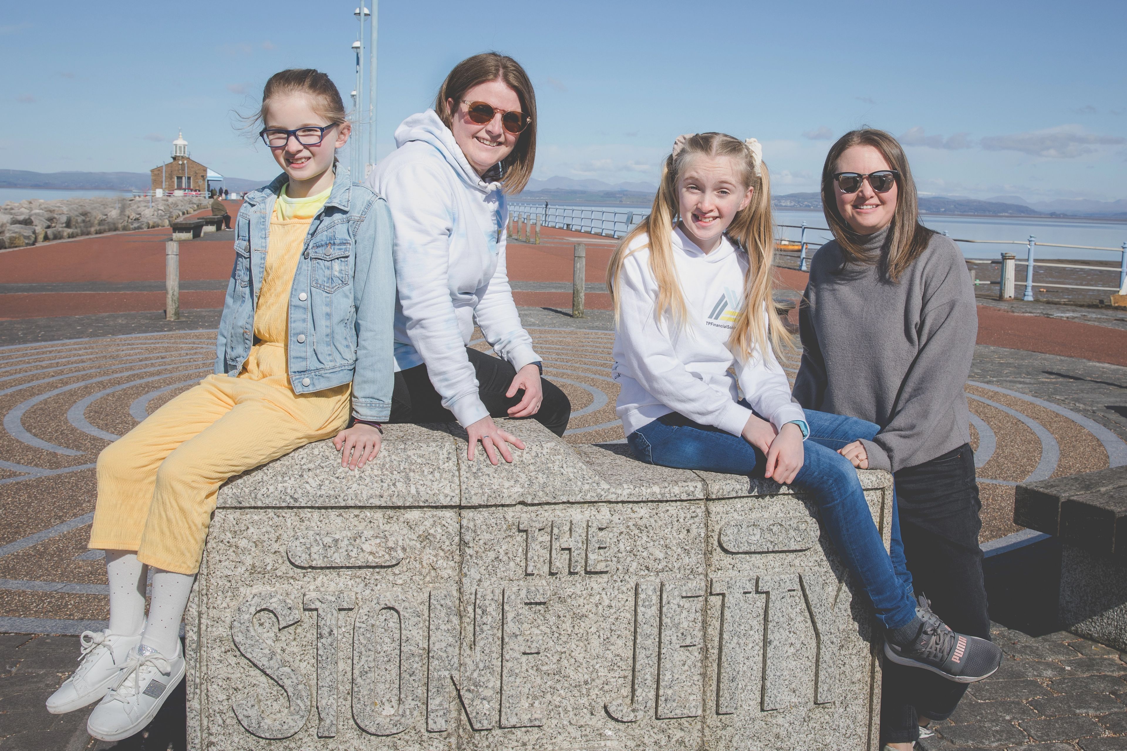 Article writers Tarnia Elsworth and Annabel Lumsden with their teenaged daughters reflecting on parenting