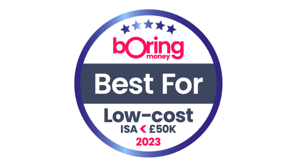 Best for Low-Cost ISA <£50k 2023