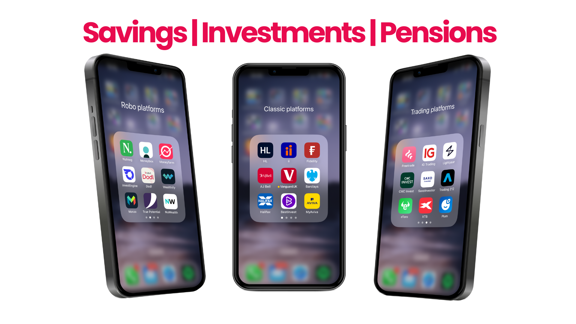 Savings, investments, pensions