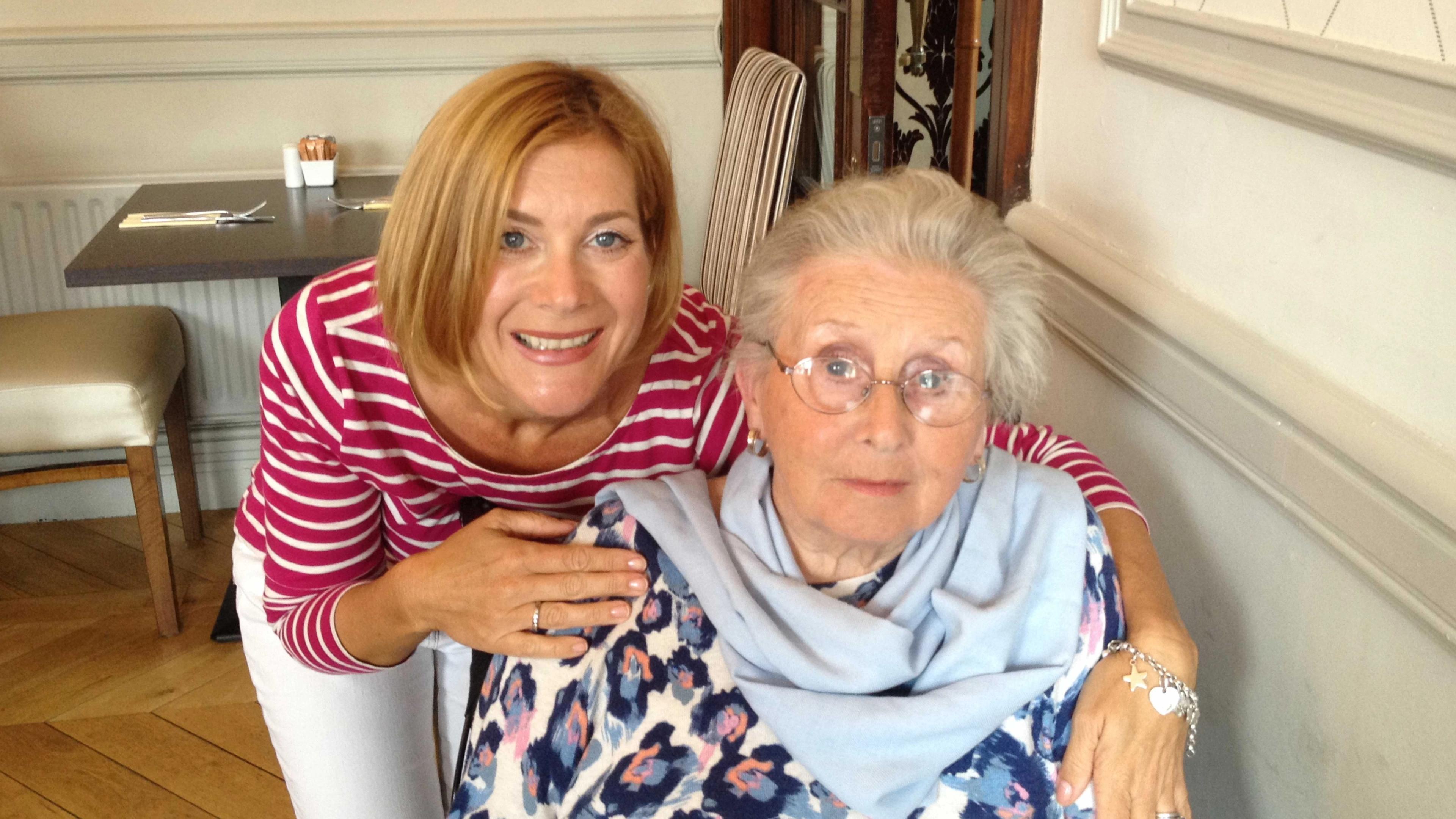 Alana Kirk pictured with her mother Pat 2 years after she suffered a stroke