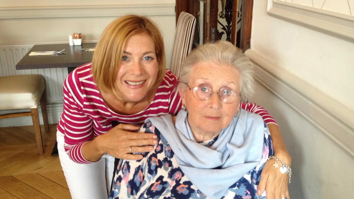 Alana Kirk pictured with her mother Pat 2 years after she suffered a stroke