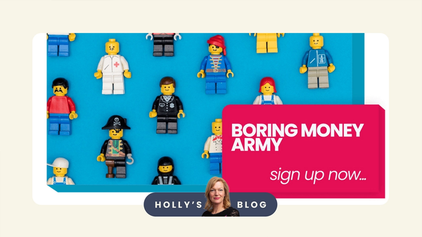 Sign up to the Boring Money Army banner