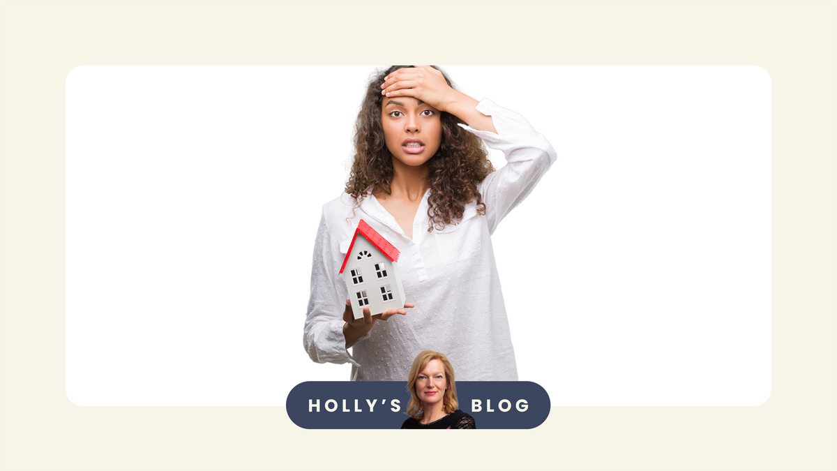 Woman considering buying a property is experiencing Fear Of Opting In (FOOI)