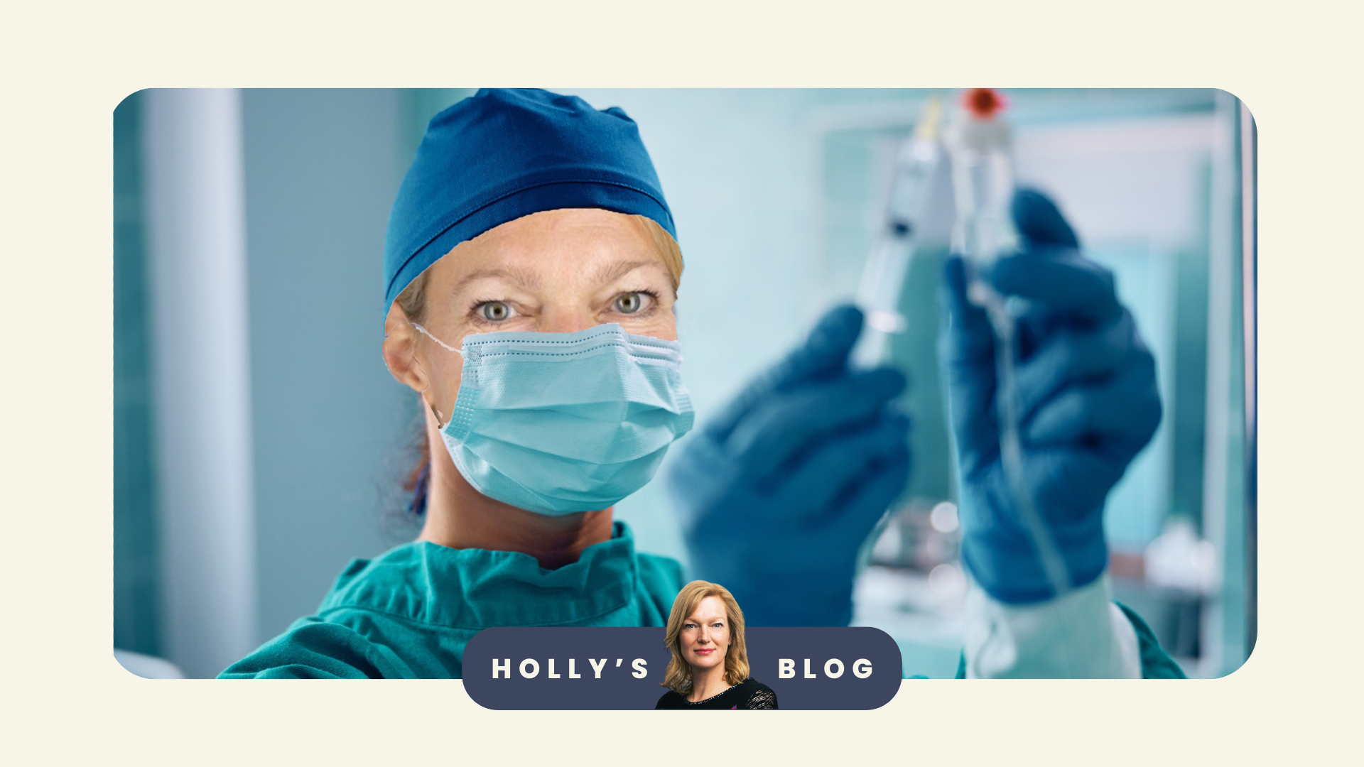 Dr Holly prepares the money epidural