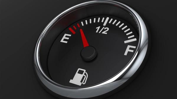 Picture of a fuel gauge 