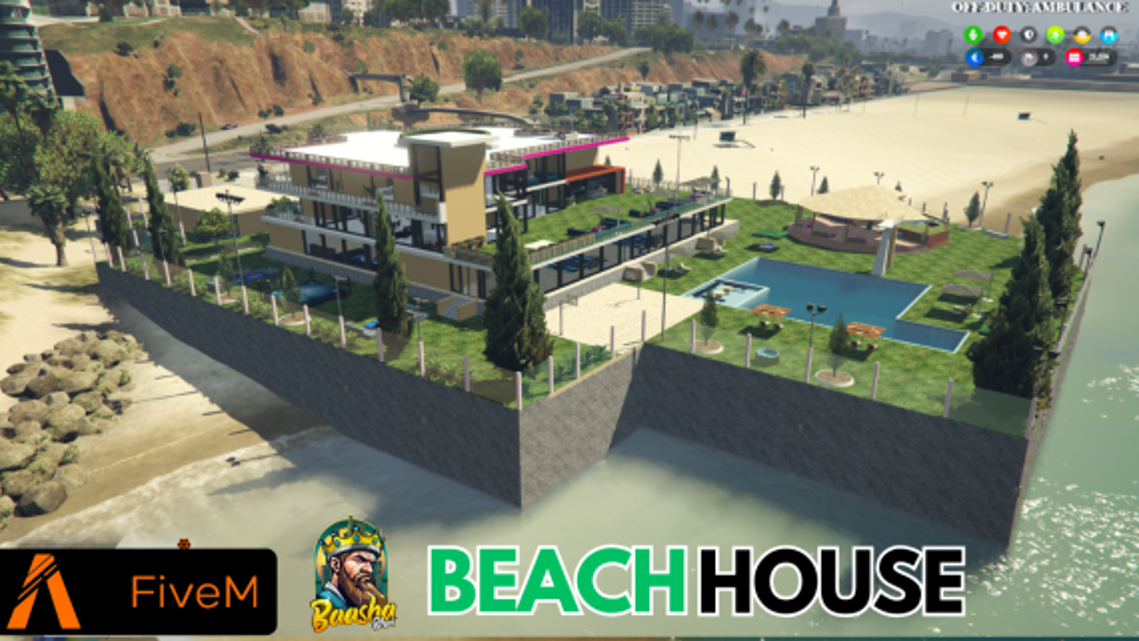 Fivem Beach Gang Villa - Fivem house / Fivem villa/Nature House