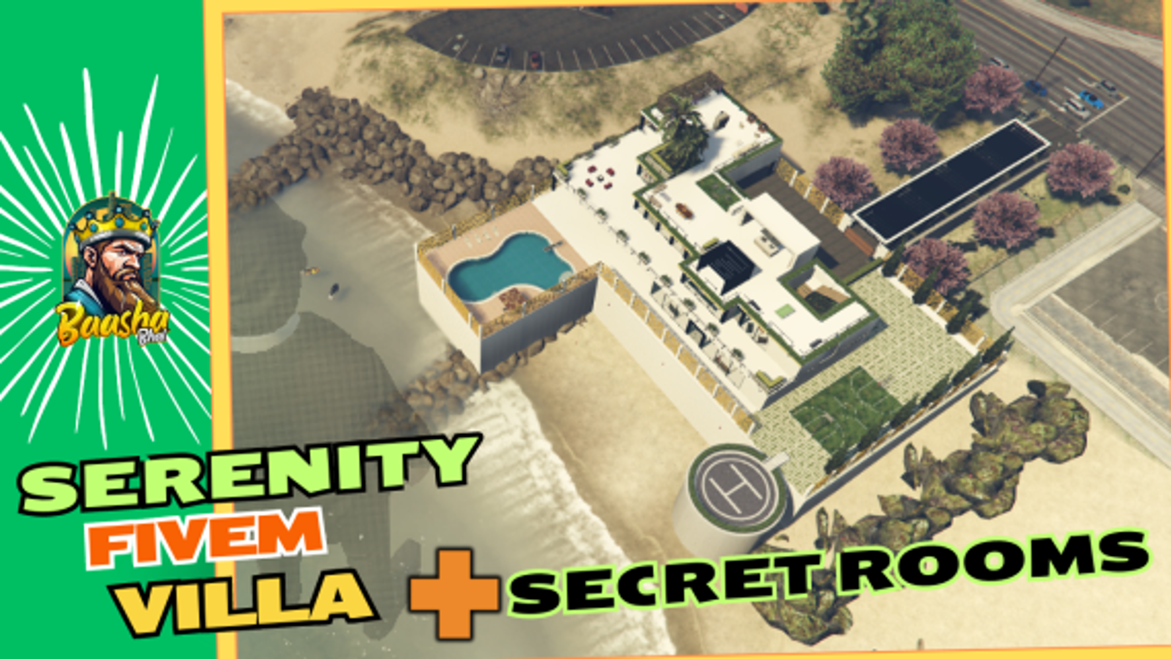 Serenity Fivem Villa With Secret Rooms , Mafia Mansion
