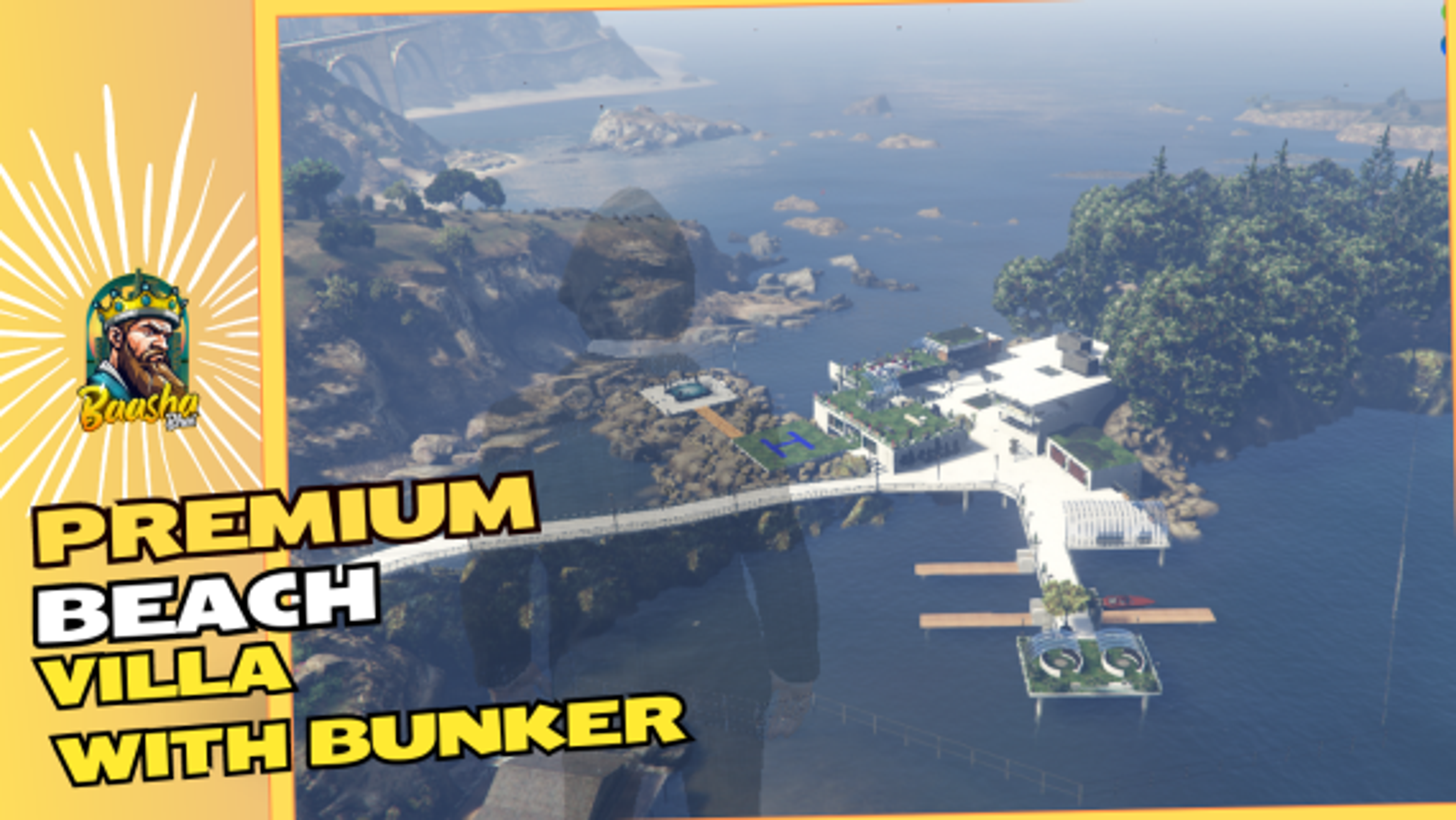 Beach Villa With Bunker  - Fivem Bunker Villa - Secrets rooms