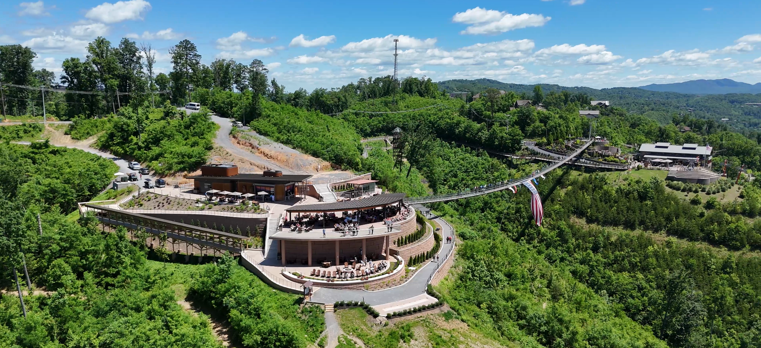 drone picture of the skybridge
