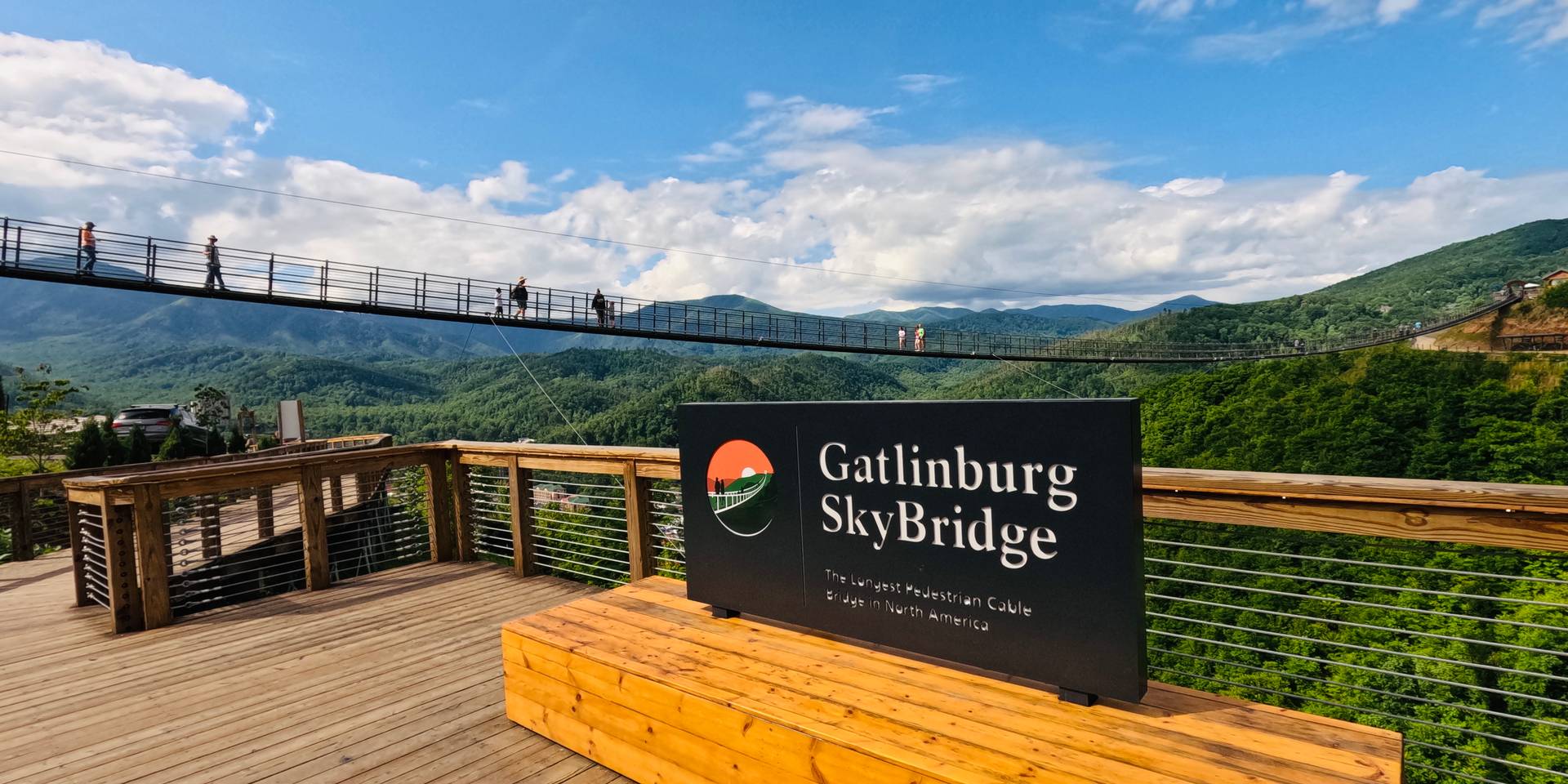 Gatlinburg SkyBridge Photo Op on SkyTrail