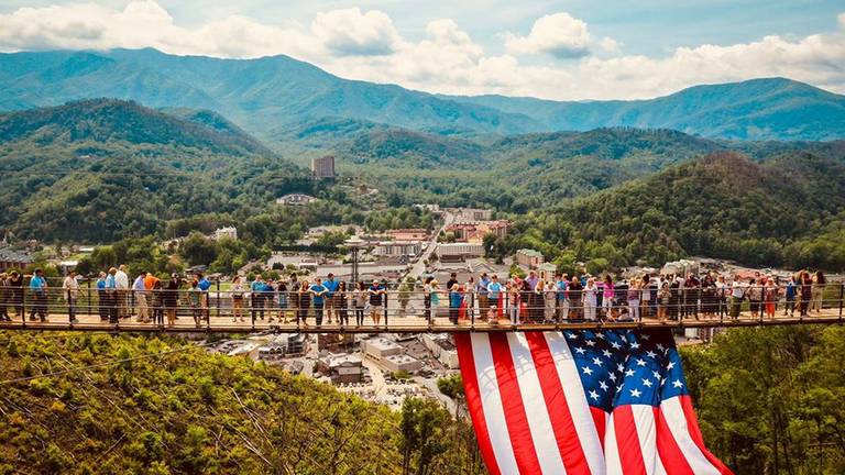 American Flag on SkyBridge