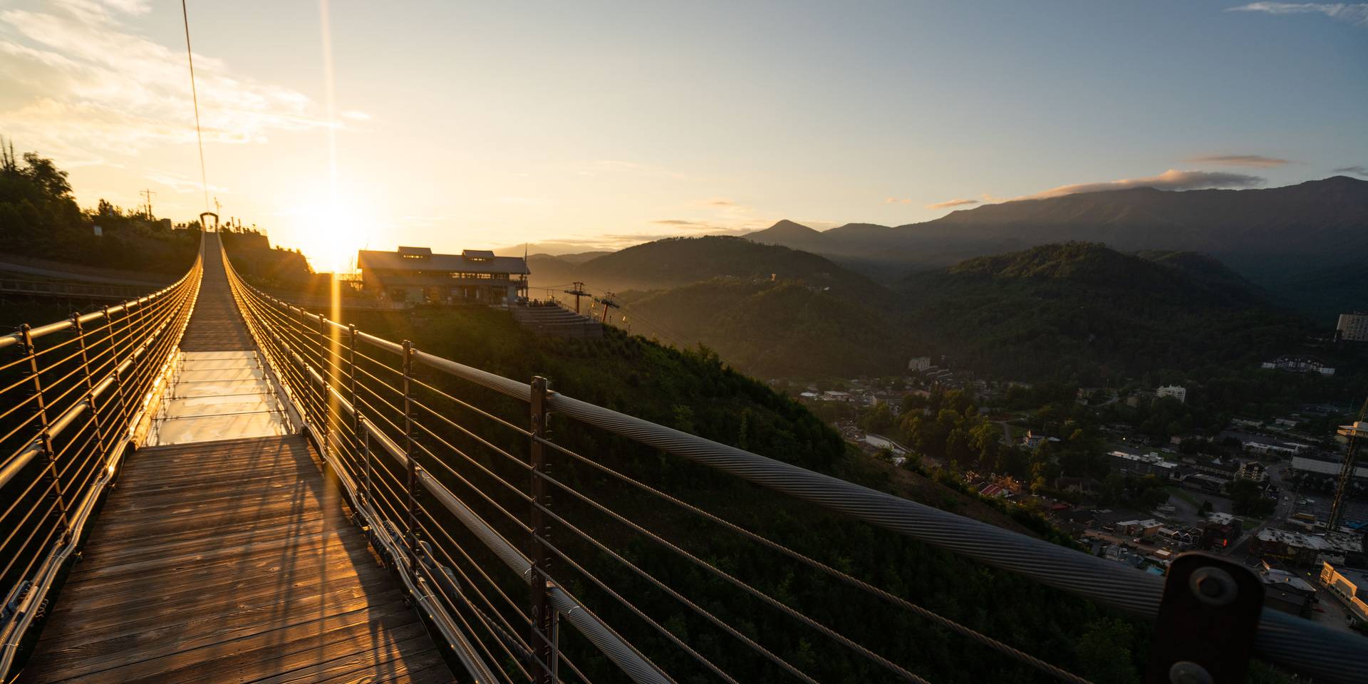 Sunrise over the SkyBridge