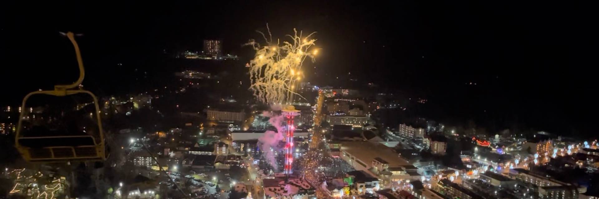 fireworks from Skypark