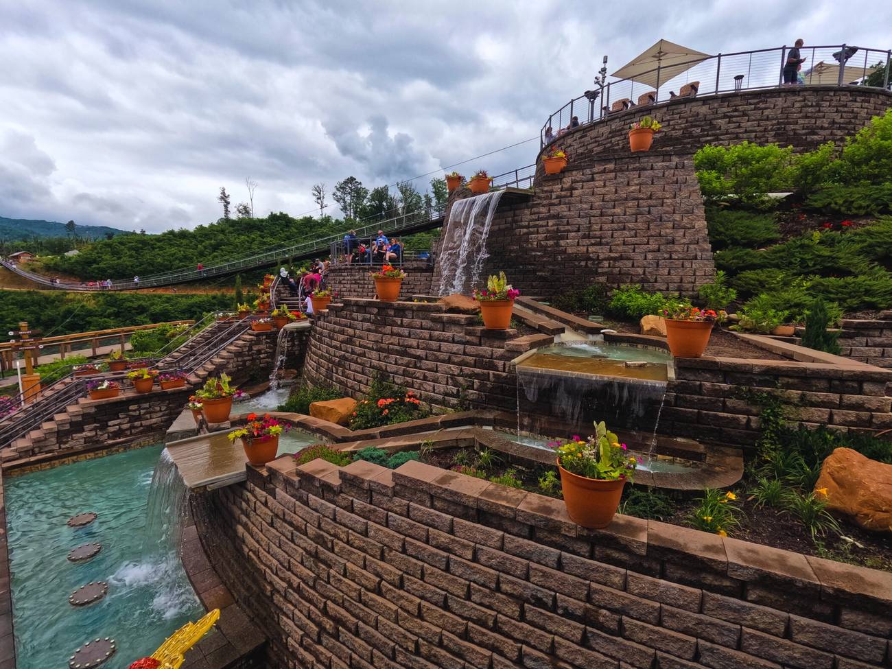 SkyPark waterfall