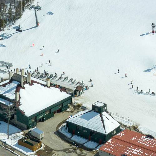 arial photo of west base