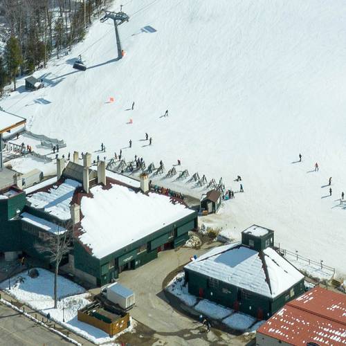 Arial Photo of the governor adams lodge base area