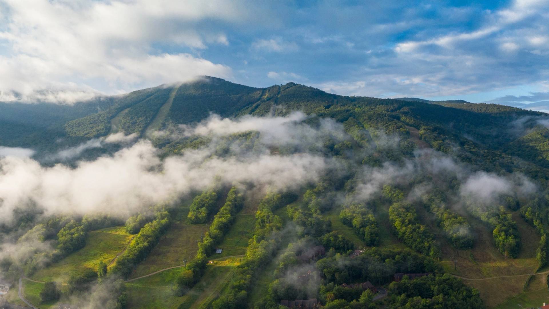 scenic drone summer mountain image