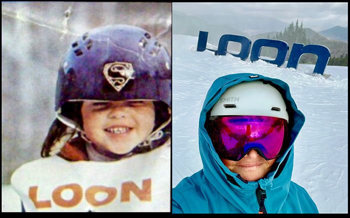 picture of young girl and as a grown woman at Loon