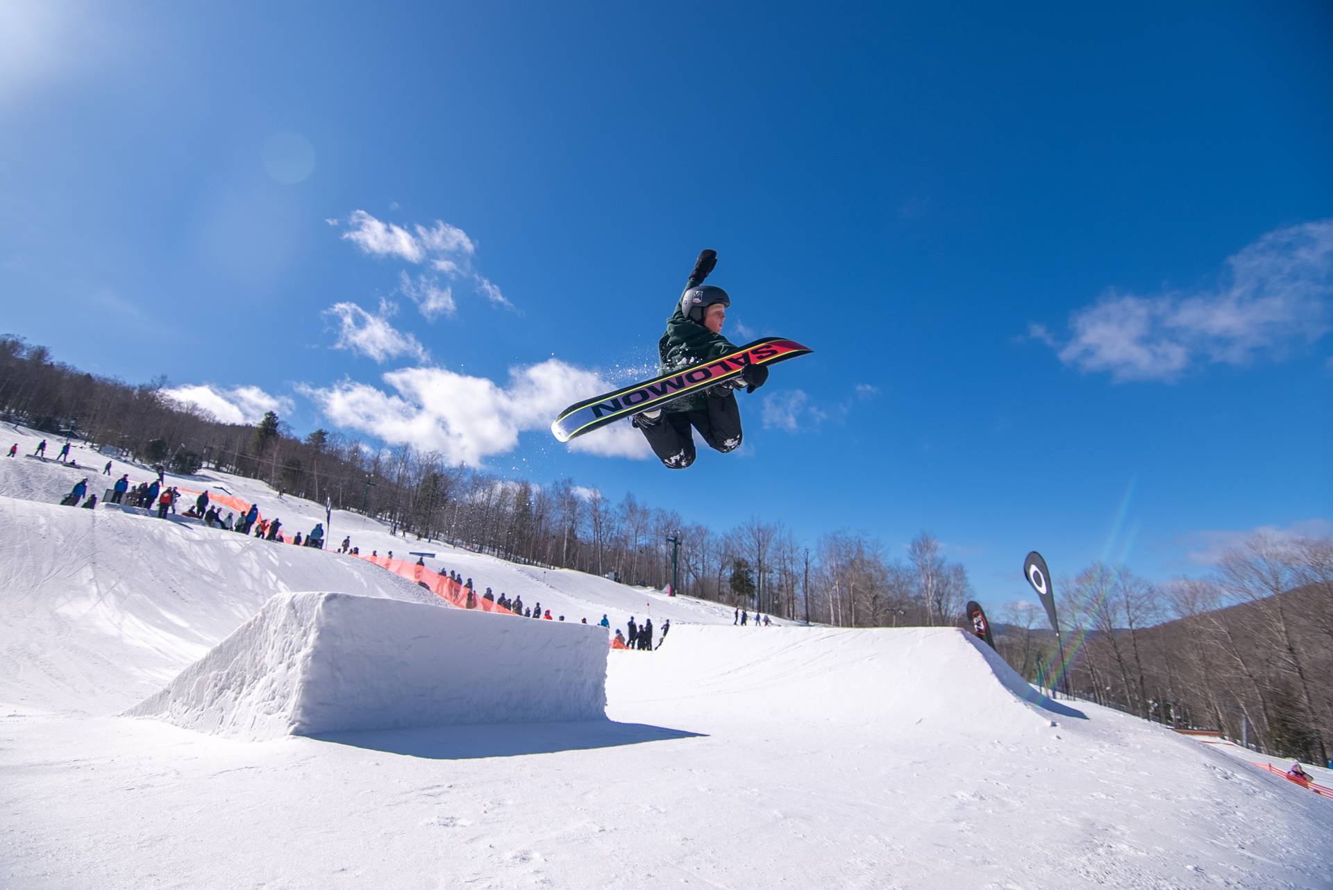 Competition team member doing a grab