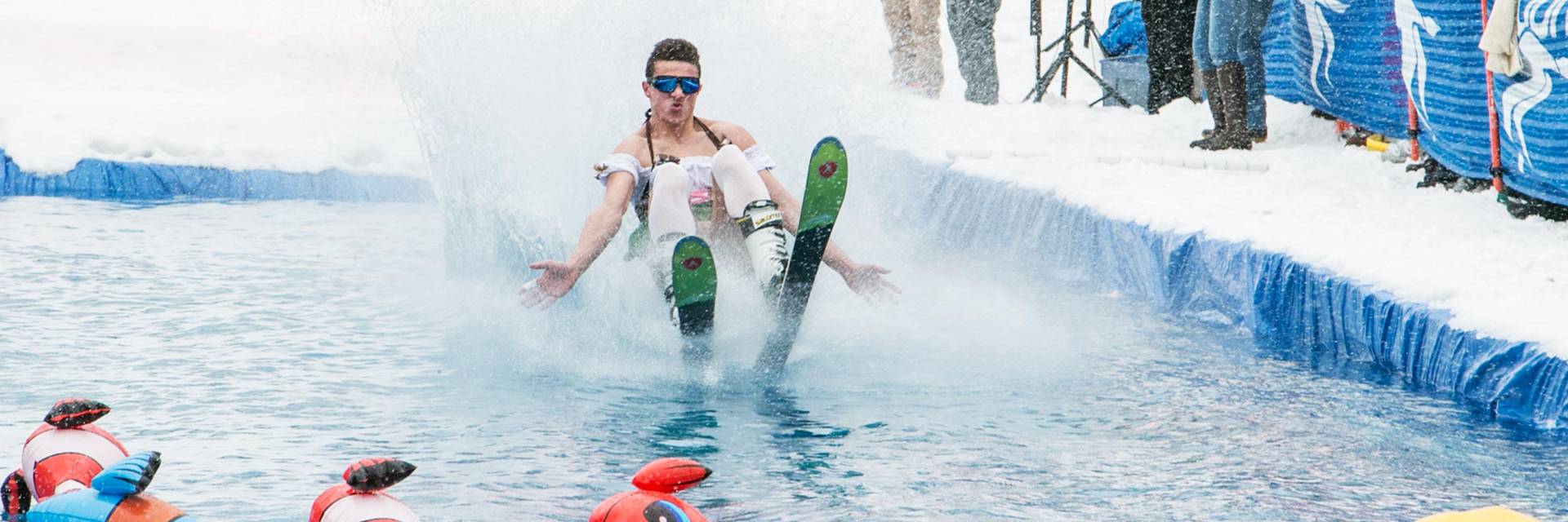 Slushpool Party Pond Skimming competitor