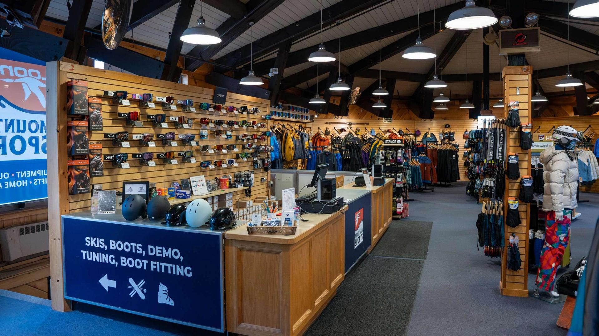 Loon Mountain Sports upstairs apparel