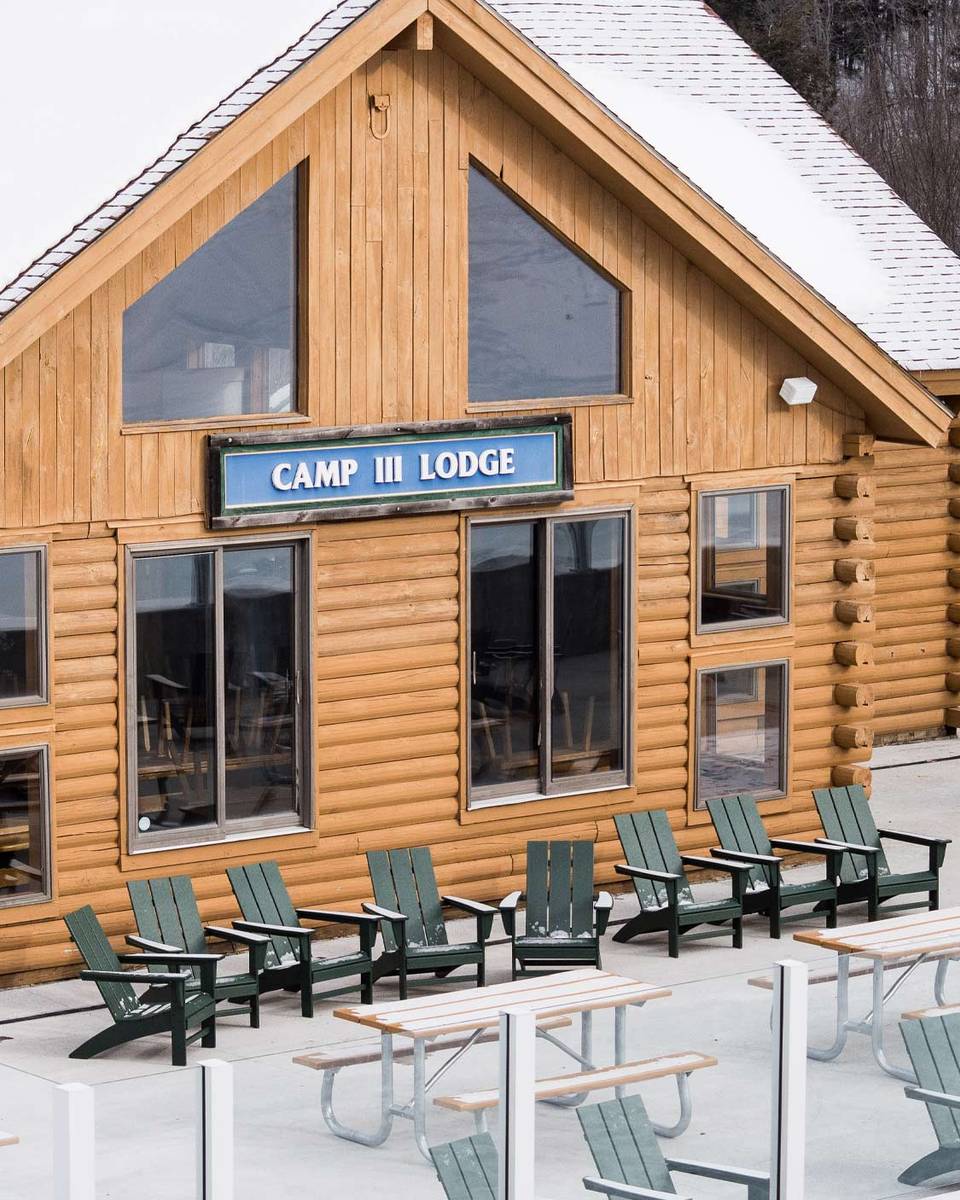 camp iii patio arial view