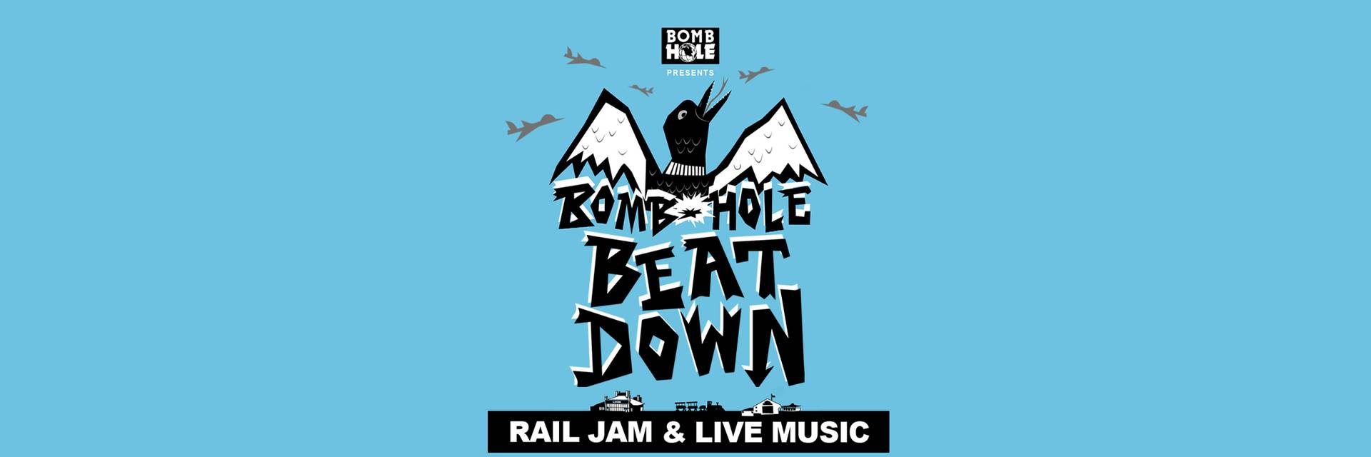 Bomb Hole Beat Down header image with logo