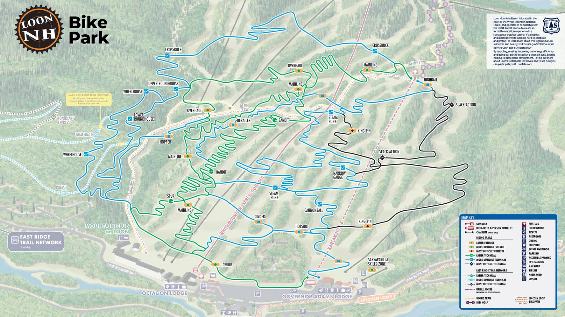 Summer trail map