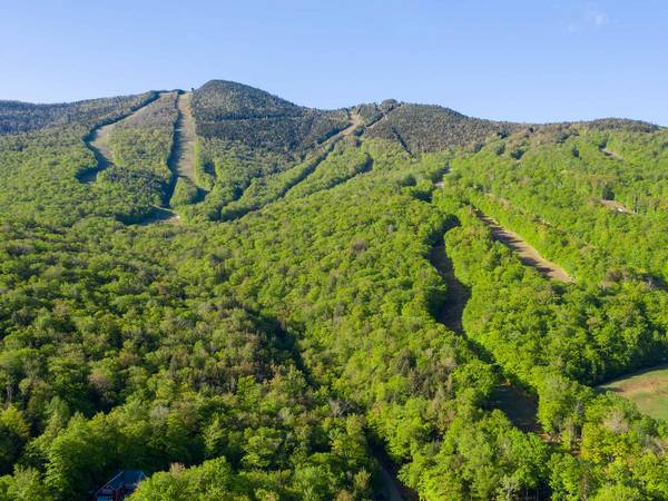Scenic summer drone image