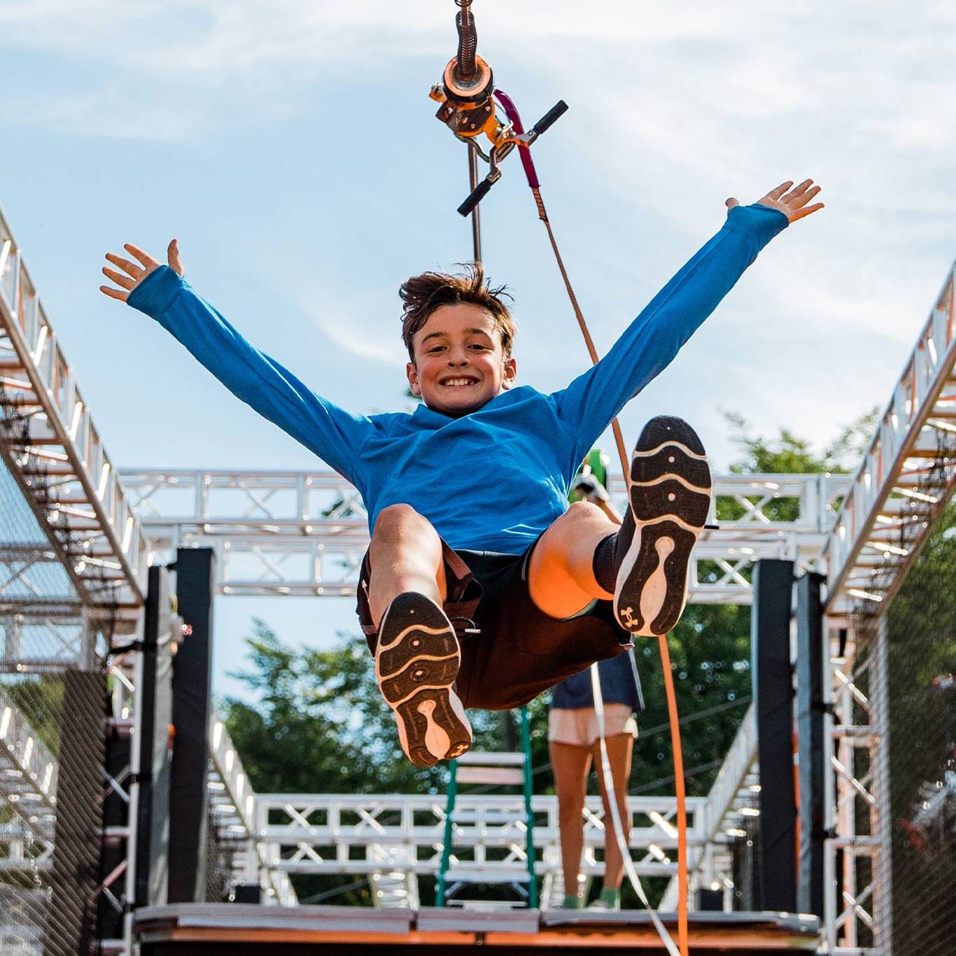 Boy on Ninja Wild zipline