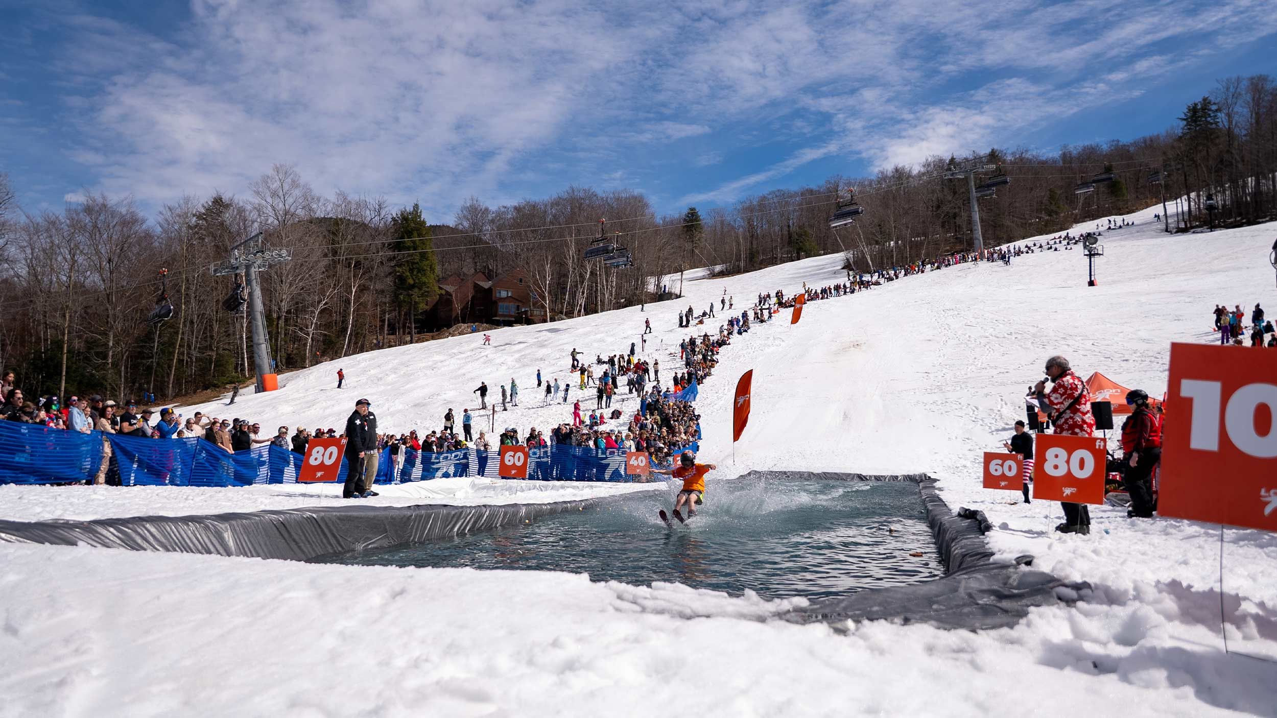 Slushpool Party Pond Skimming competitor