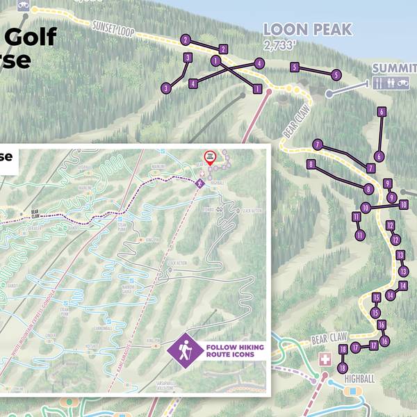 Disc golf course map