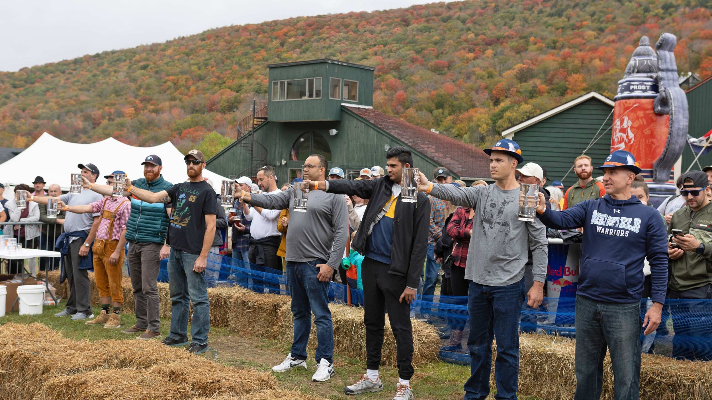 Oktoberfest stein hoisting