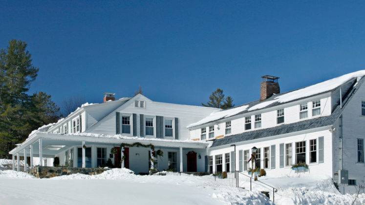 Exterior winter photo of Sugar Hill Inn