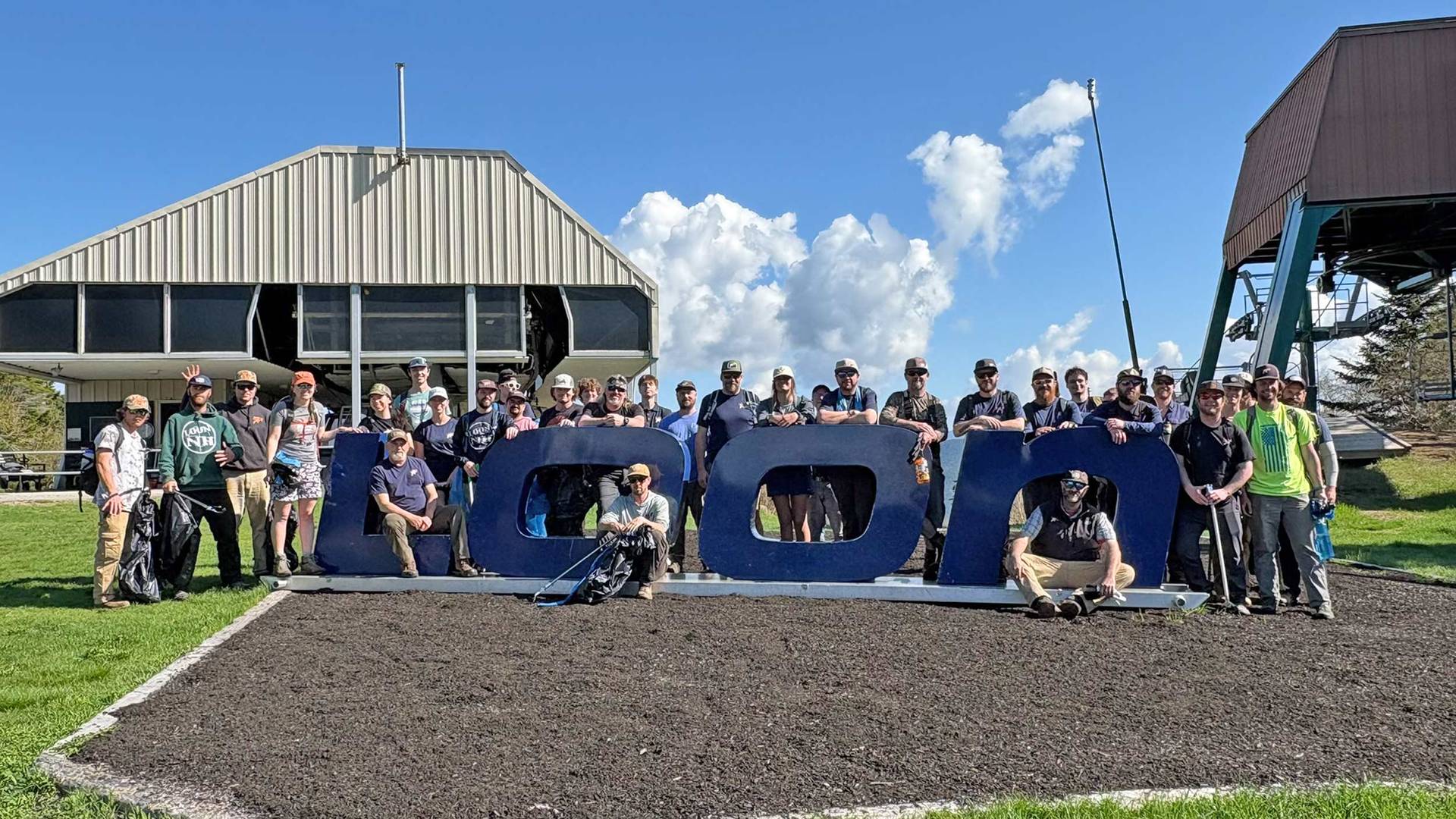 loon team hike for garbage