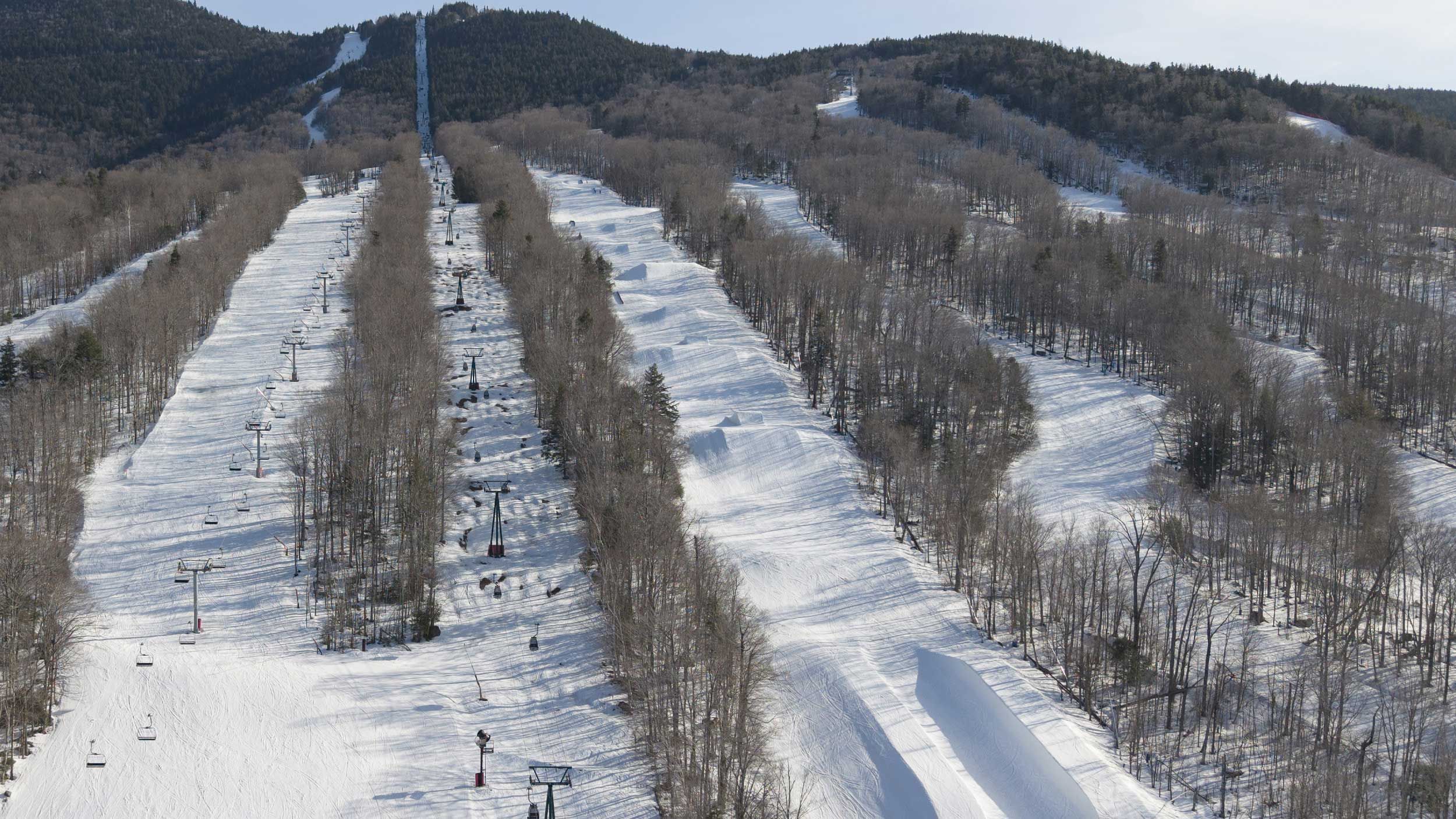 Drone view of Loon Mountain Park