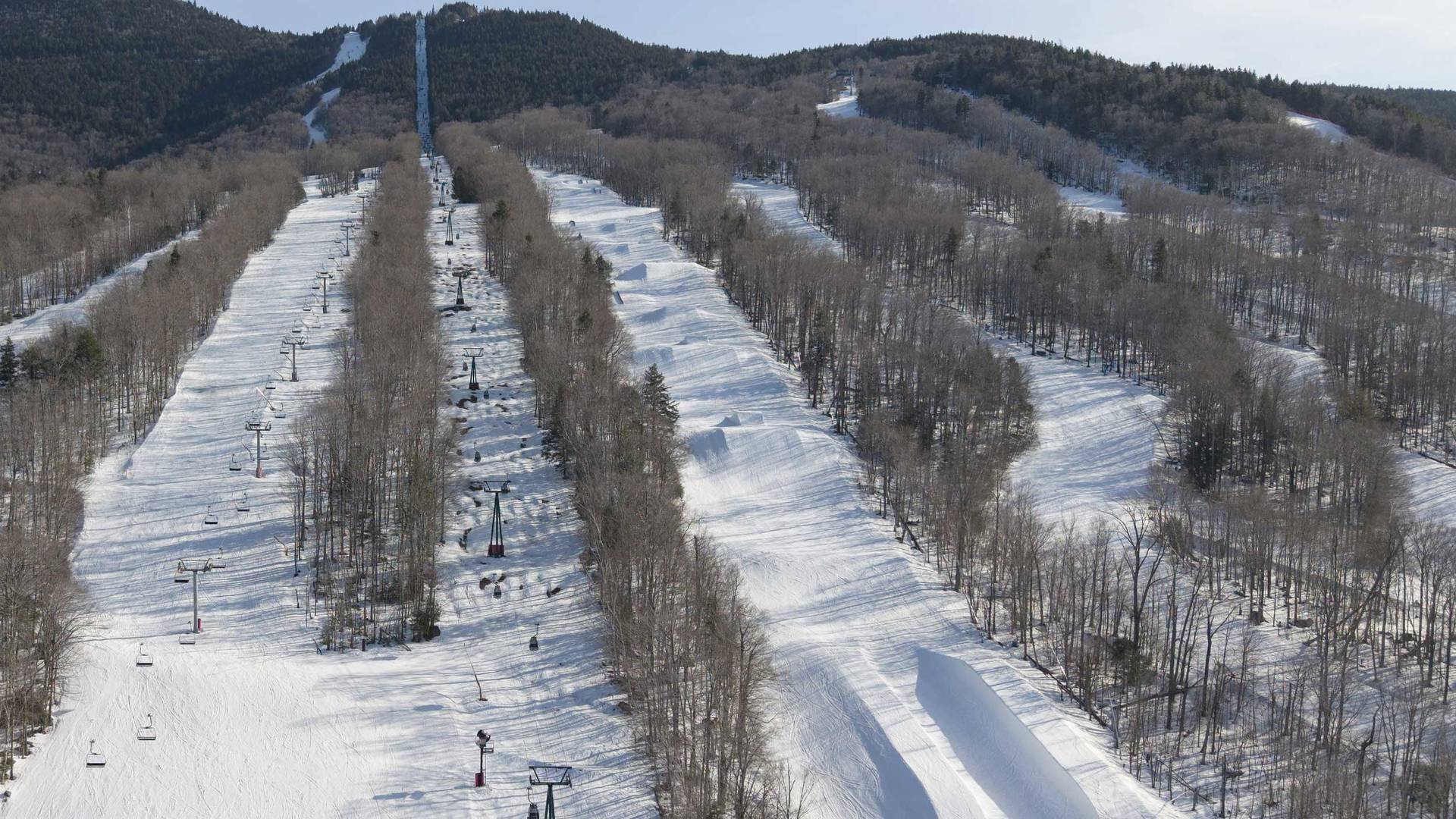 Drone view of Loon Mountain Park