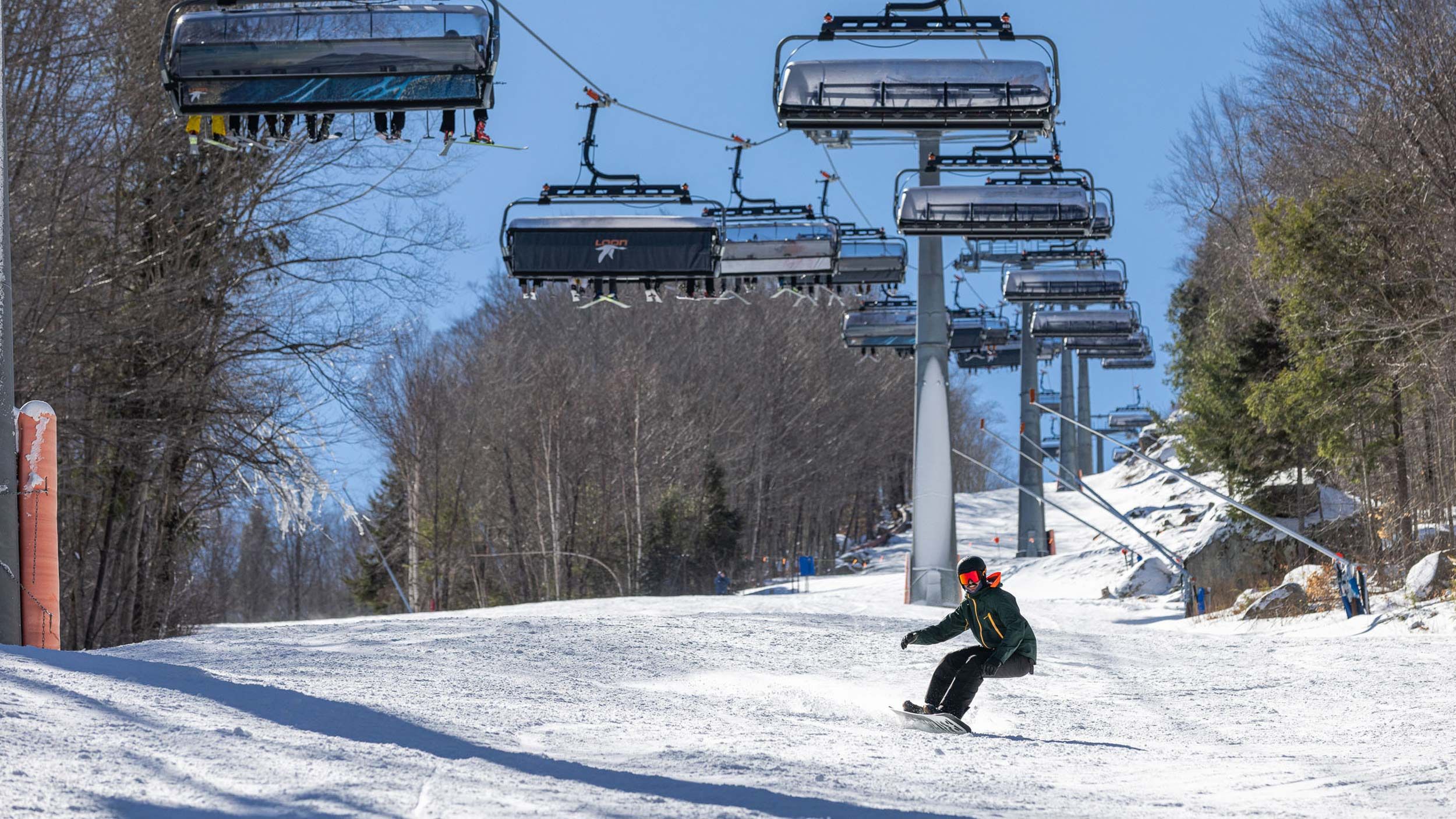 Snowboarder under Kancamagus 8