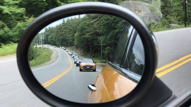 MINIs in rearview mirror