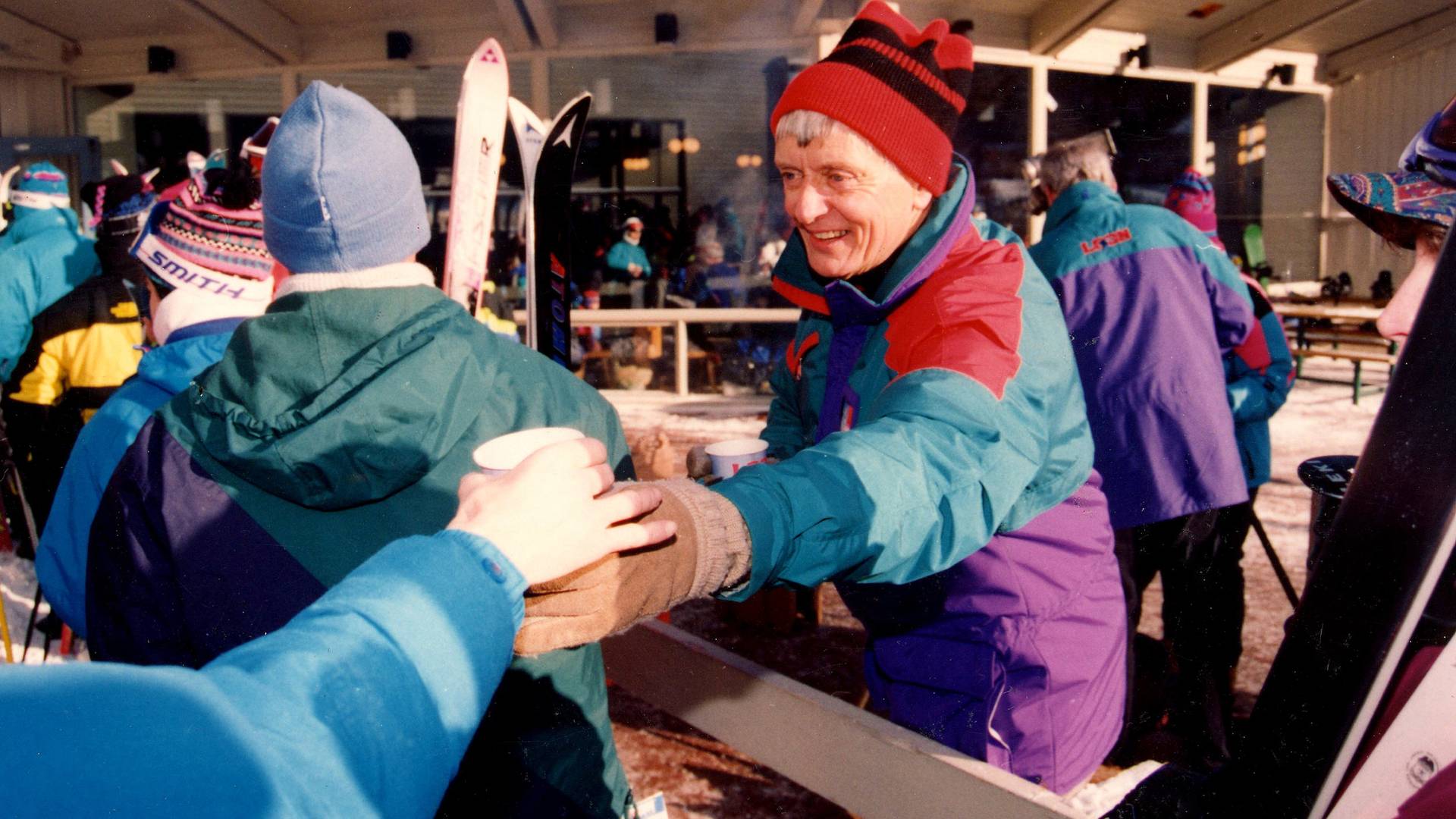 Sherman Adams Handing Out Hot Chocolate