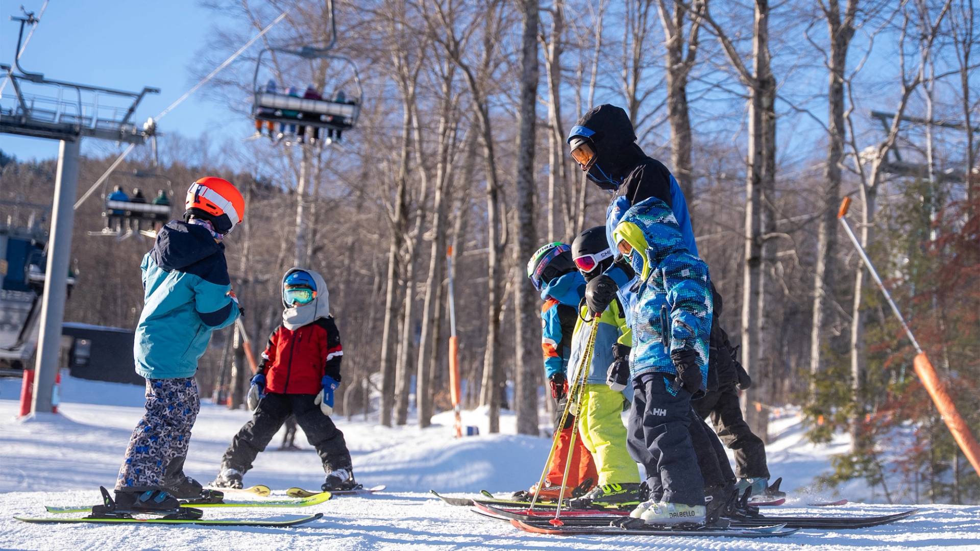 Group of scouts with coach