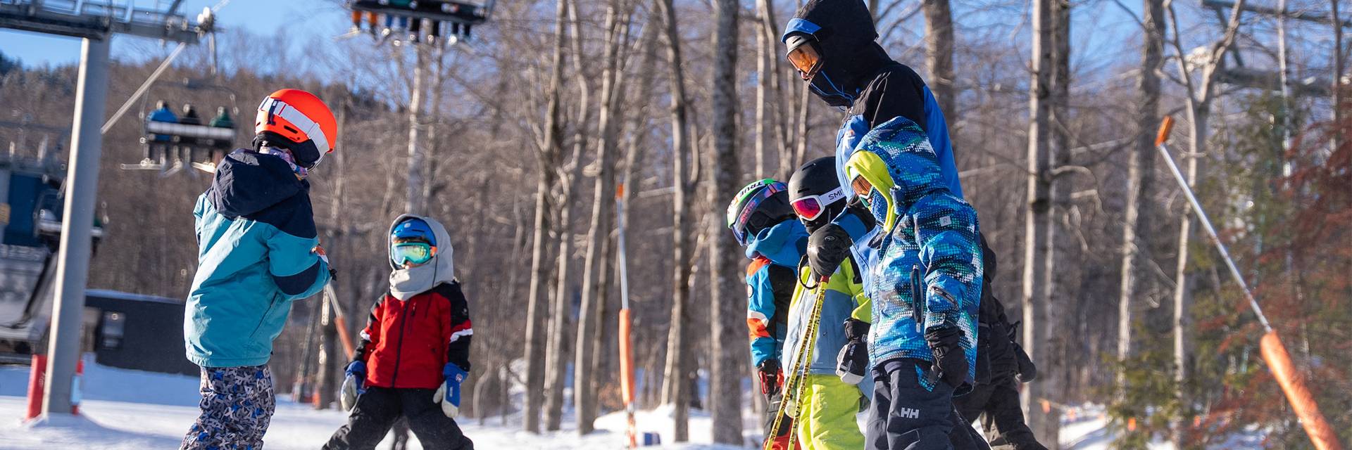 group of kids and their coach