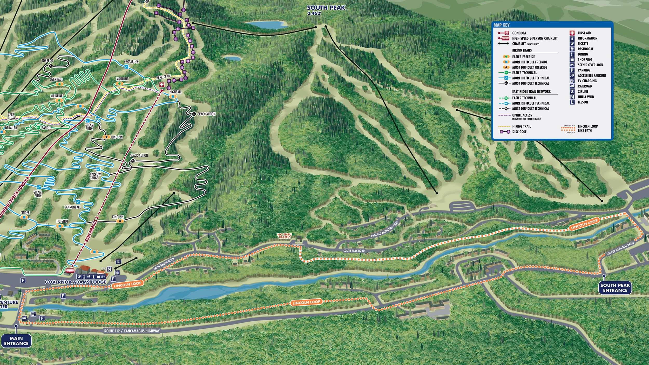 Lincoln Loop Bike Map