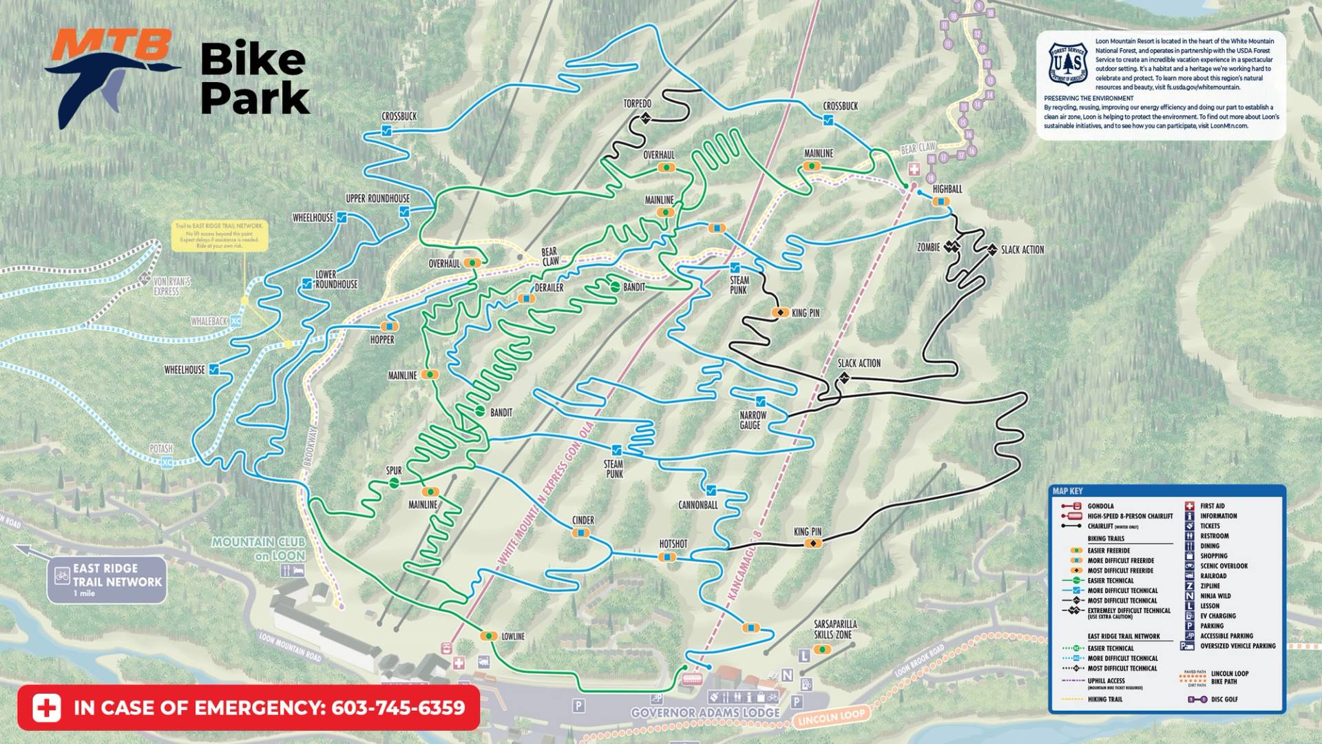 Bike Park Trail Map