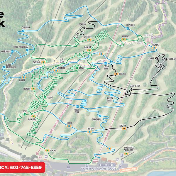 Loon Bike Park map