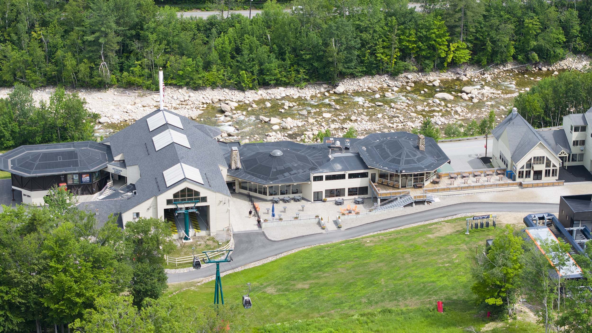 Octagon Lodge Drone Photo