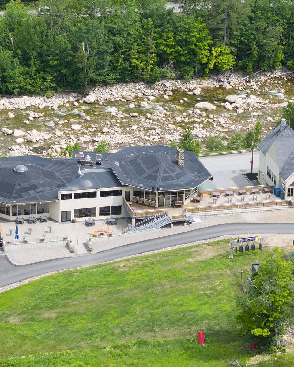 Octagon Lodge Drone Photo