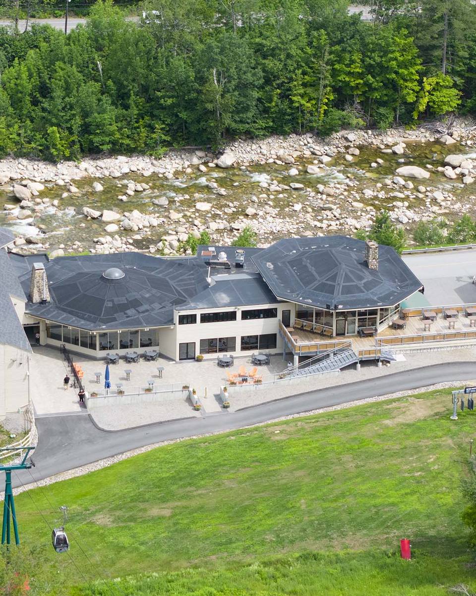 Octagon Lodge Aerial View