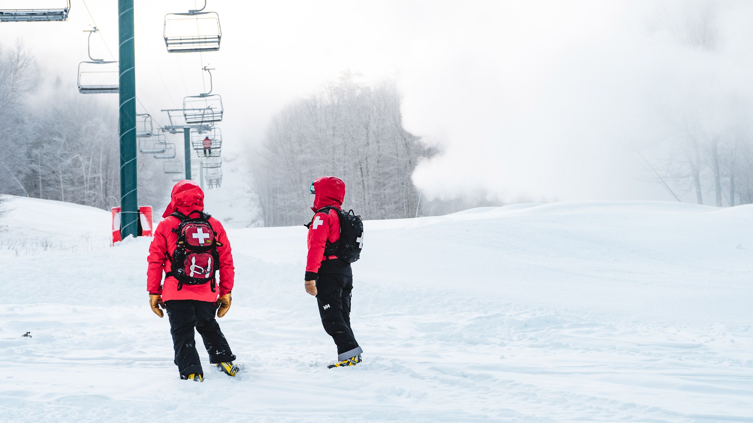 Ski patrol standing