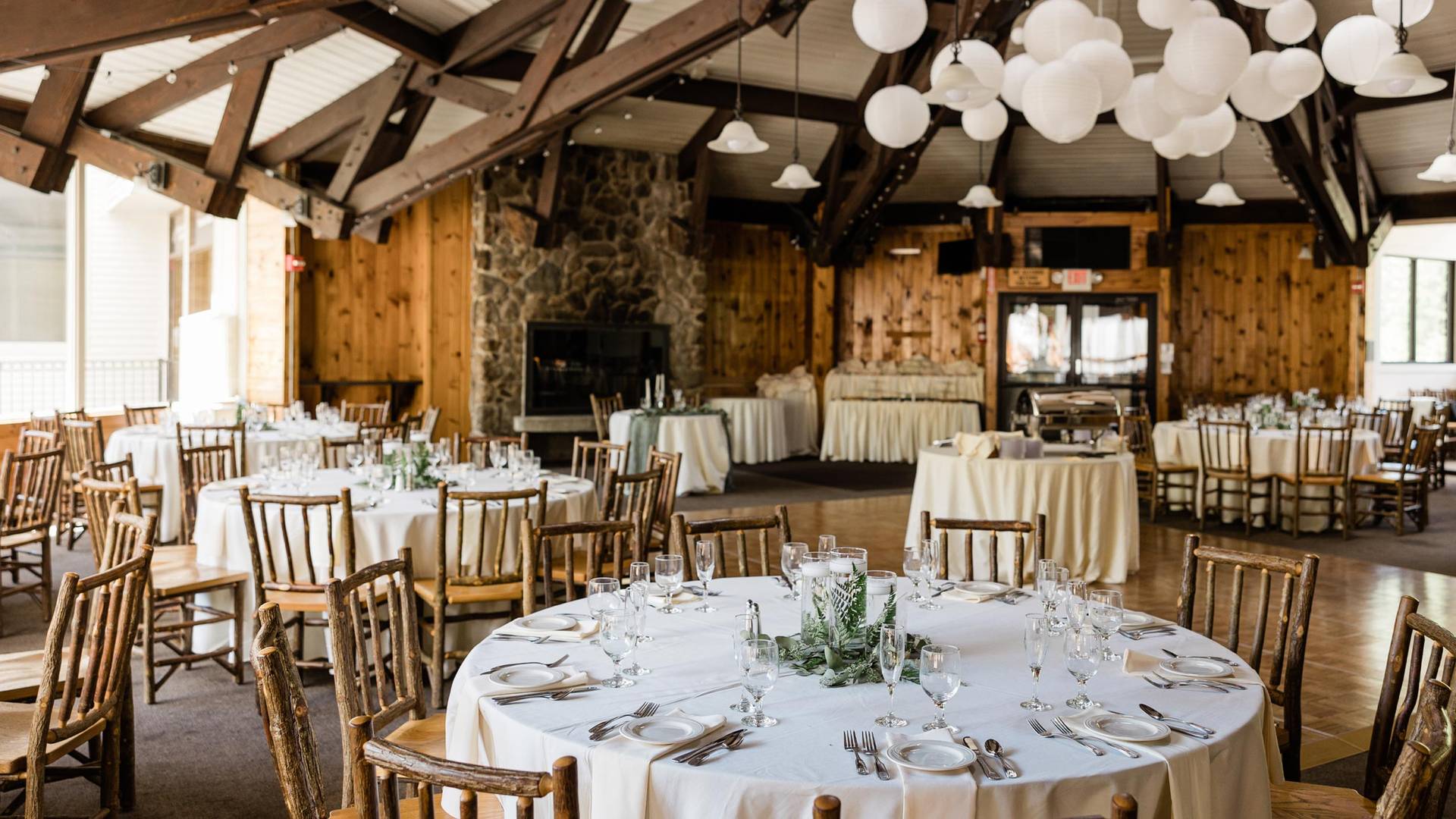 Wedding reception venue at Loon Mountain Resort